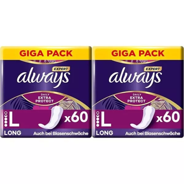 Multipack 2x always Gigapack 60 Slipeinlage Expert Daily Protect Long