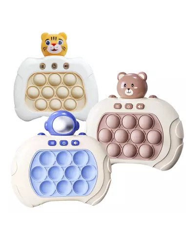 Jouet électronique Pop-it Push pour enfants 3 ans + console de jeu sensorielle