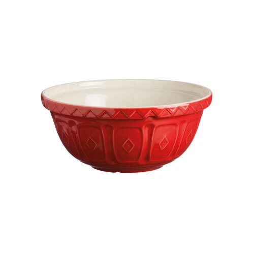 Tazón mezclador de gres resistente a chips RED Mason Cash 24 cm 2 litros de capacidad