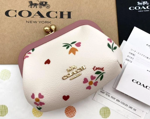 COACH Coach kiss lock card case wallet bag rare new unused Outlet