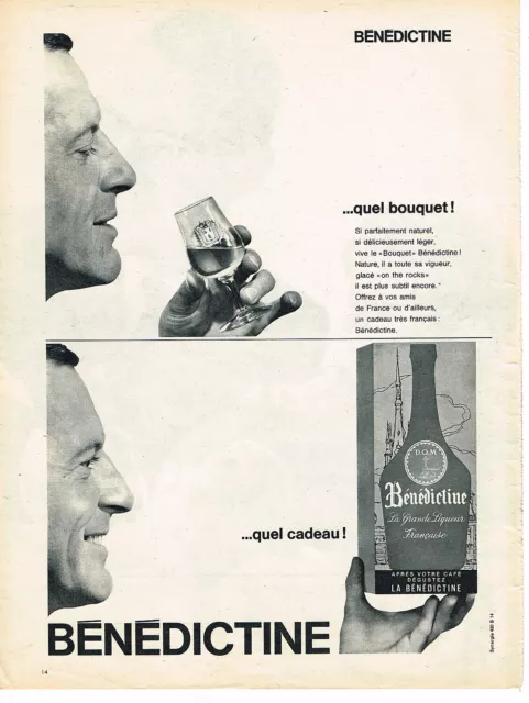 PUBLICITE ADVERTISING  1960   BENEDICTINE   liqueur