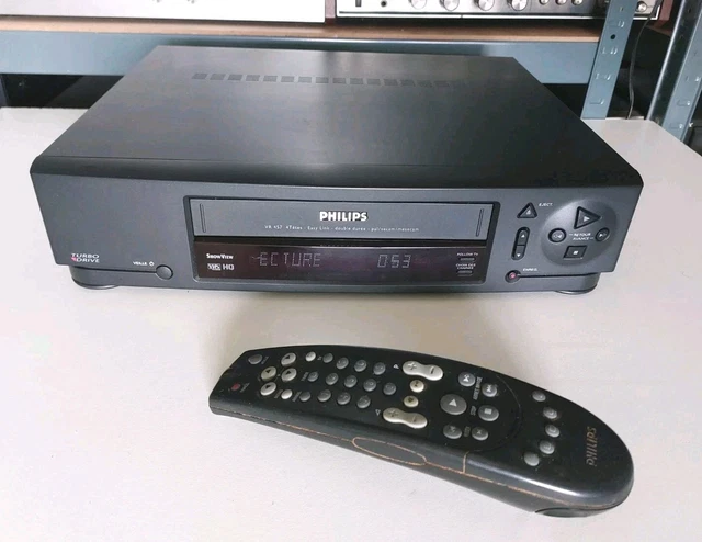 Magnétoscope Philips VR 420 – Avec Cassette VHS, Fonctionne, Pour Collection