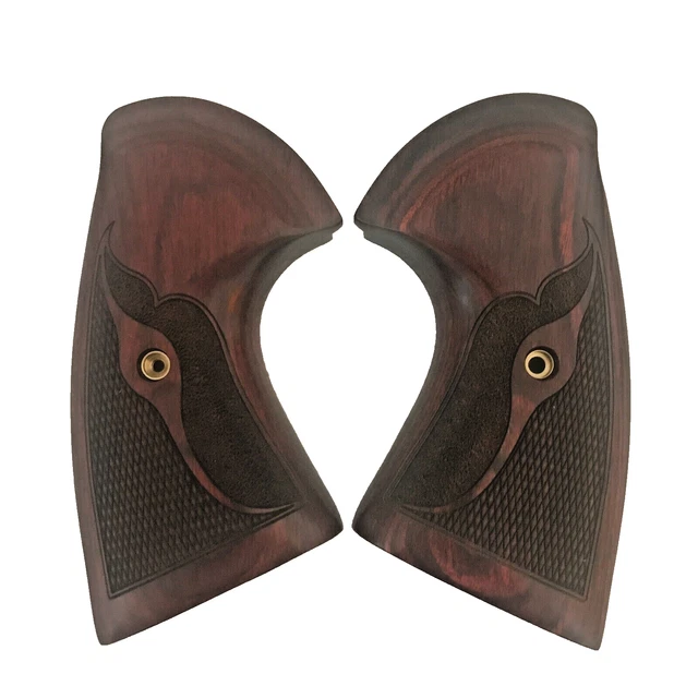 COLT PYTHON TARGET Grips Super Rosewood Checkered Stipple Swish $74.50 ...
