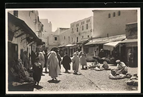 CPA Tetuan, scènes de rue avec Händlern