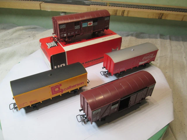 JOUEF HO LOT Wagons Plat Ranchers Transport Toit Coulissant EUR 1,00