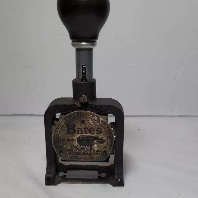 Bates Numbering Machine Standard Movement 6 Wheel Style E Stamper Moves
