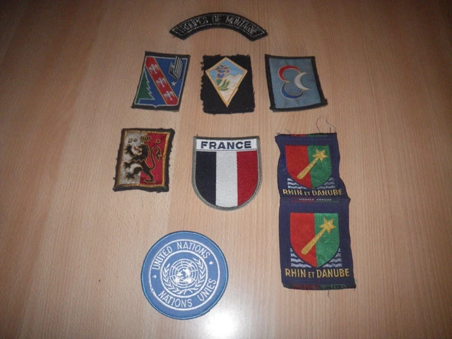 LOT DE 8 insignes en tissu + 1 banane France EUR 7,50 - PicClick FR