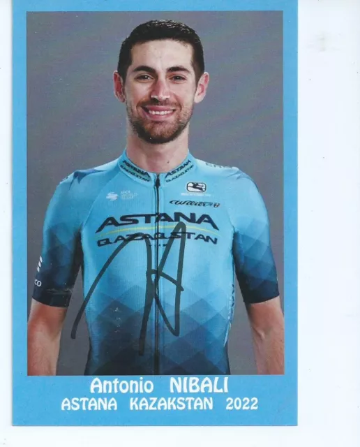 cyclisme TDF   cp Autographe   NIBALI  ANTONIO  team  ASTANA 2022