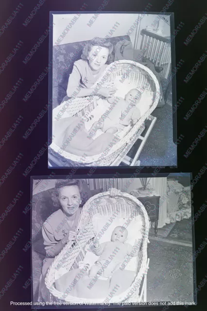 FAMOUS PHOTOGRAPHER 2 V MAIL BABY WWII NEGATIVE LOT SCARCE with envelope