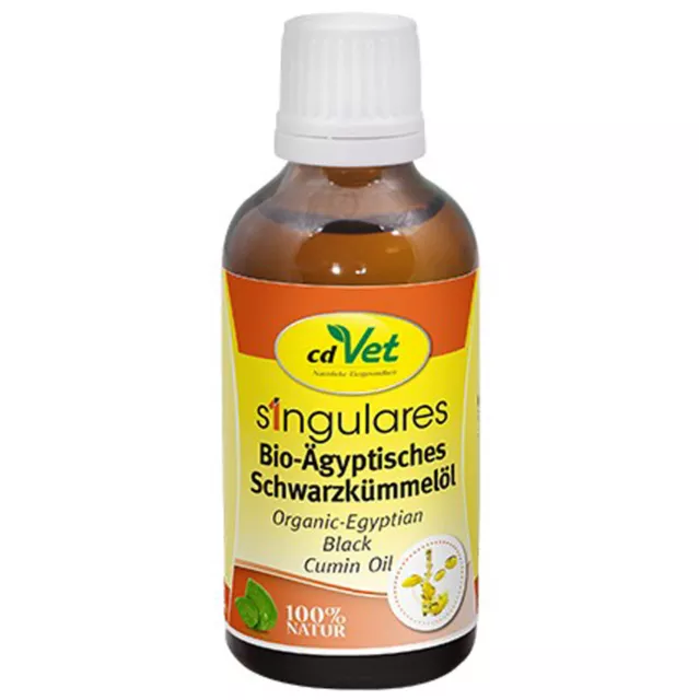 cdVet Singulares Bio-Ägyptisches Schwarzkümmelöl 50 ml Heimtiere