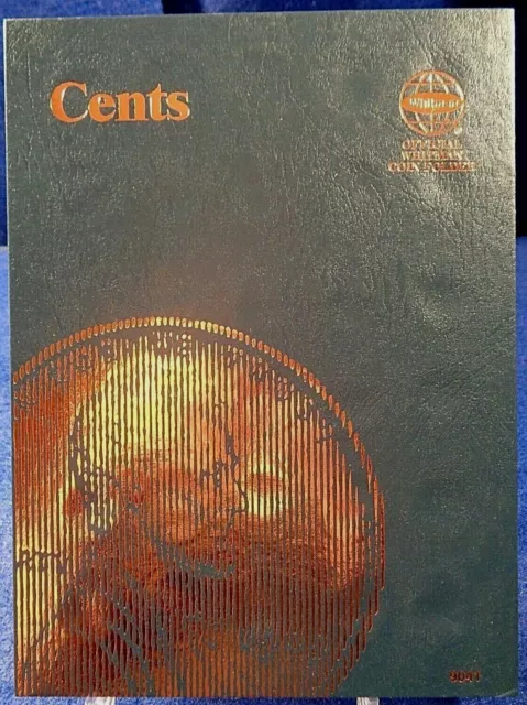 Whitman Cents Plain (No Date) Coin Folder, Penny Album Book # 9041