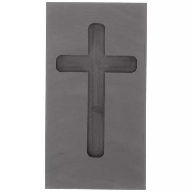 Cross Shape Graphite Ingot Mold Casting for Melting Refining Gold Silver Metal