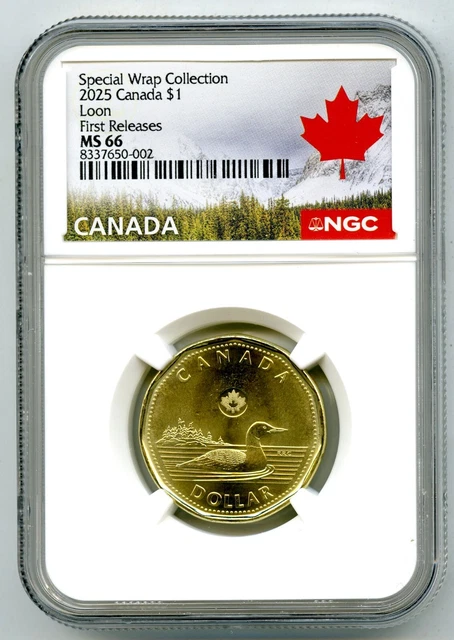 2025 $1 CANADA Ngc Ms66 Special Wrap Collection Loon First