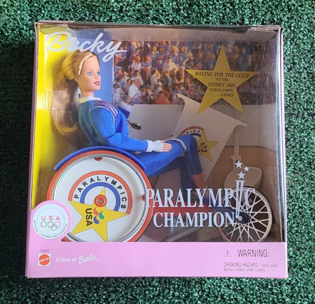 Barbie Paralympic Champion Becky Doll 1999 Mattel NIB New NRFB Vintage