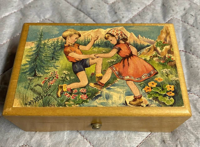 VINTAGE SWISS THORENS PRE REUGE MUSIC BOX - 2 SONG - Parade of Wooden Soldiers + VINTAGE SWISS THORENS PRE REUGE MUSIC BOX - 2 SONG - Parade of Wooden Soldiers +
