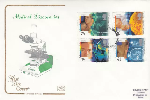 (98803) Medical Discoveries Cotswold FDC Bolton Bury Wigan 1994