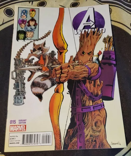 Avengers World #15 VF/NM Sergio Aragones Variant Marvel Comics Book J&R
