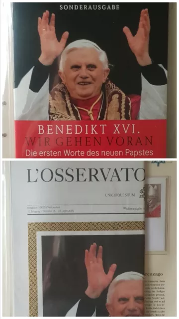 Papst Benedikt XVI. - Briefmarken- und Motivsammlung im Album aus Borek Abbo 04