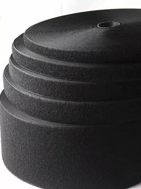 16,20,25,30,50MM BLACK HOOK AND LOOP ALFATEX® BRAND BY Velcro COMPANIES SEW ON