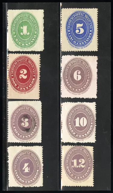 Mexico Stamps # 174-81 MH VF Scott Value $115.00