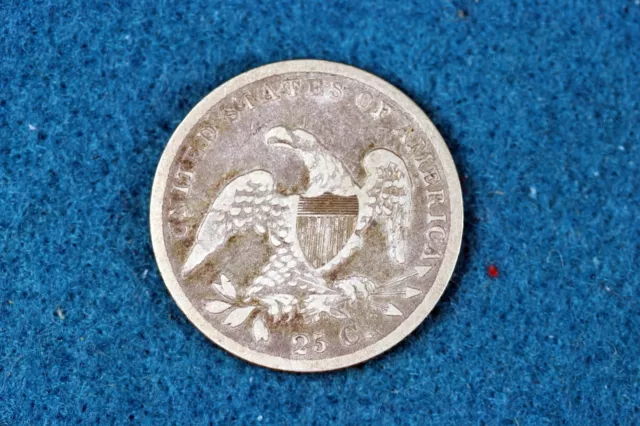 ESTATE FIND 1838 Capped Bust Silver QUARTER Dollar LOT#D0094 2