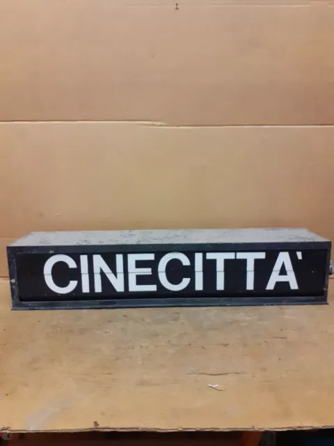 INSEGNA PALETTE no Solari orologio Metro A Roma 1960 Cinecittà Termini Fs treni
