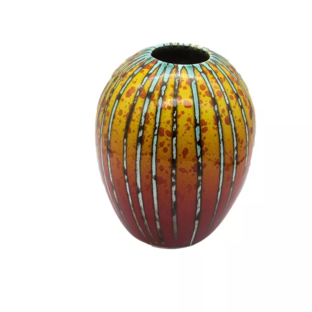 Anita Harris Art Pottery 15cm Vase Brimstone Design