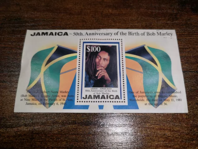 *** 50th Anniversary of the Birth of Bob Marley Jamaica Postage Stamp - MNH ***