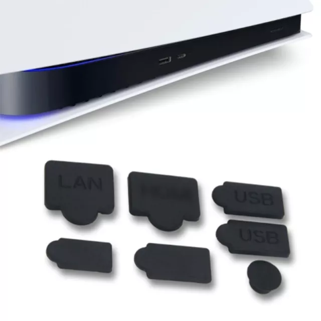 Dust Proof Cover Suitable for Console 7Pcs Dust-Plugs Silicone