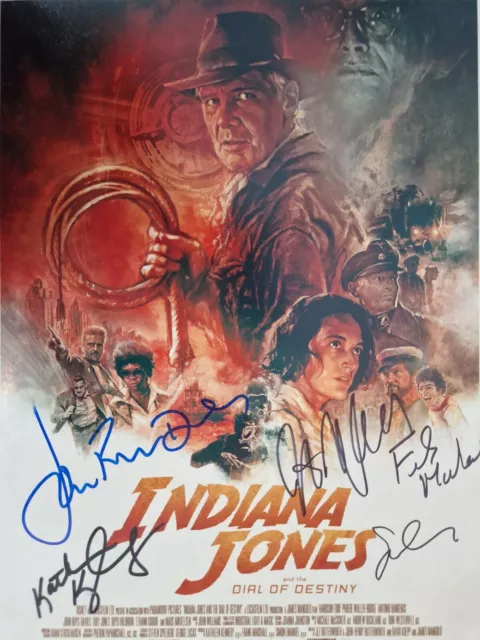 Indiana Jones Multi Cast Signed 11x14 AFTAL#217 OnlineCOA