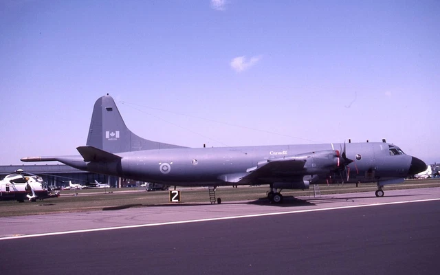 Kodachrome Slide 140116 Lockheed CP-140 Aurora RCAF Boscombe Down 1992