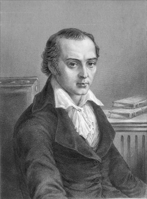 RÉVOLUTION FRANÇAISE -  PORTRAIT du POÈTE ANDRÉ CHÉNIER - Gravure du 19e siècle