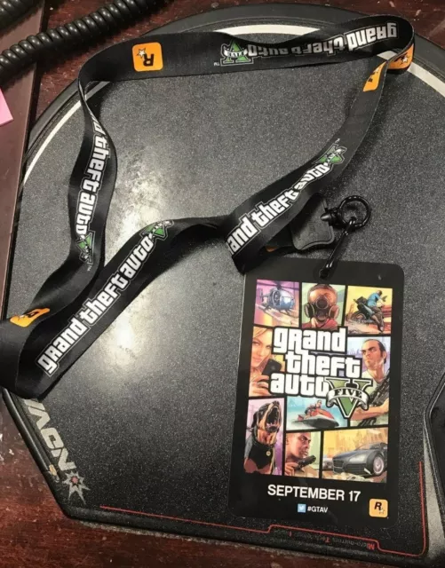 GTA 5 Grand Theft Auto V rare Promo Lanyard NEW