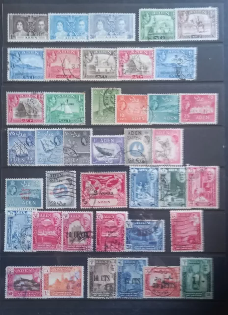 British Commonwealth  ADEN EARLY FINE  USED MIXED COLLECTION