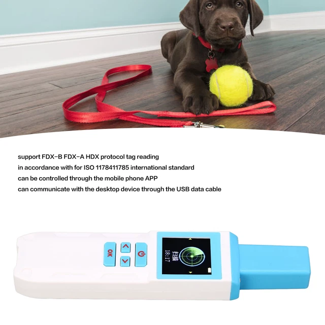 Handheld Tag Reader Pet Microchip Scanner Fast Reading Speed IP54