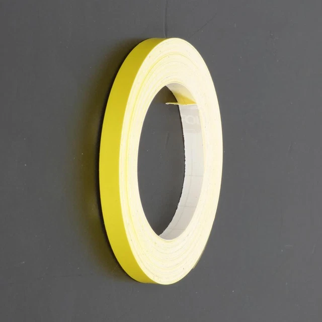 Liseré filet  de jante jaune 6mm x 10m Motip LB03XF pour moto scooter deux