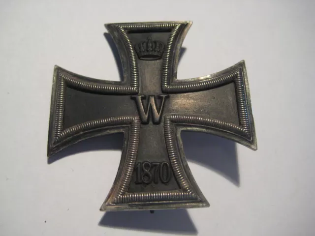 Original Iron cross first class 1870 magnetic J Wagner & S 14 Loth three parts