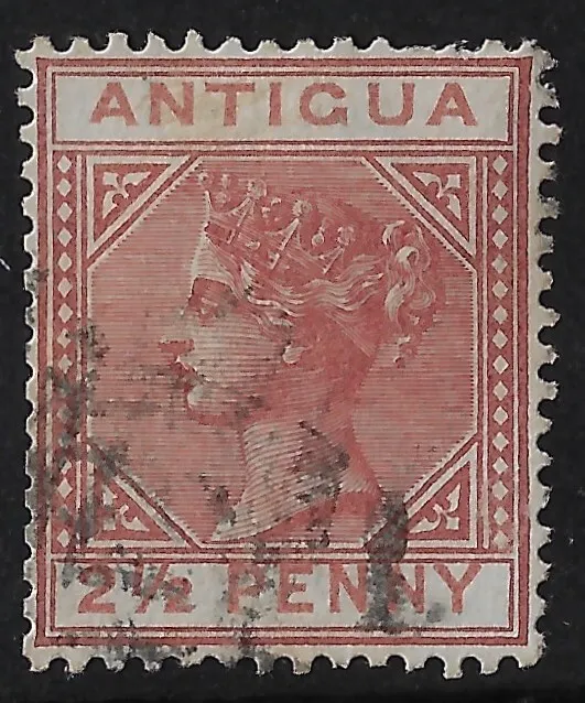 Antigua 1882 QV, 2-1/2d , sg 22/ Scott 13, wmk CrCA, p. 14, used. CV £55  (aa286