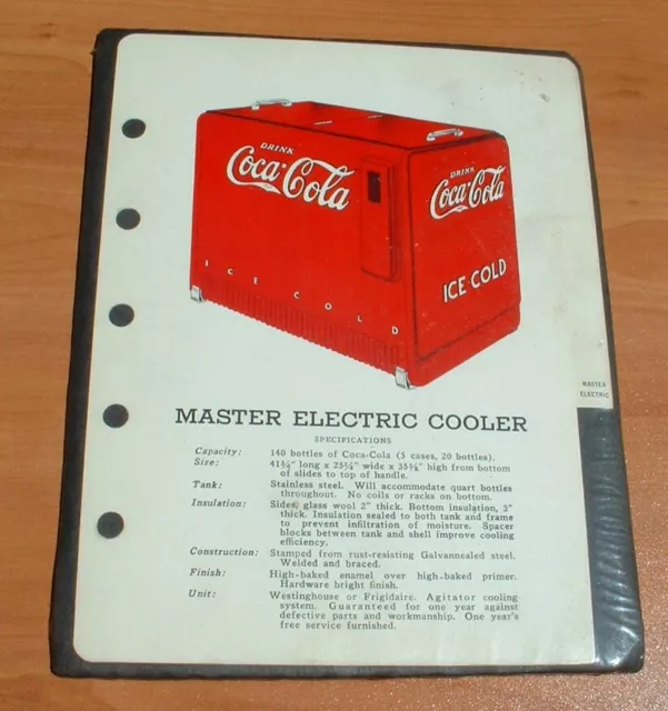 Coca Cola Machine Sales Catalog Pages (4) And Letter From Coca Cola Archives