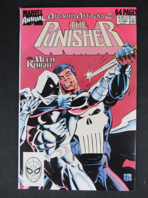 Punisher Annual #2 (1989) Key 1st Meeting Moon Knight VF/NM 9.0 TH489