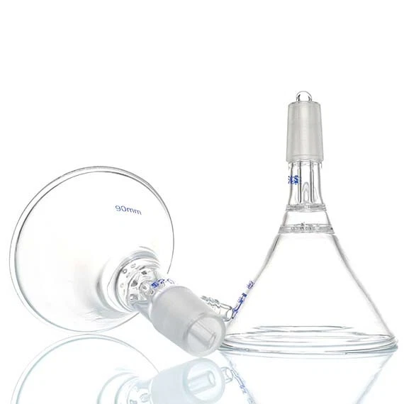 Bulk Buy 50mm - 150mm Clear Glass Filter Funnel w/ Standard Joint to Flask