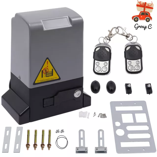 1200kg 550W Elektrischer Schiebetorantrieb Hoftorantrieb Garagentor Toröffner