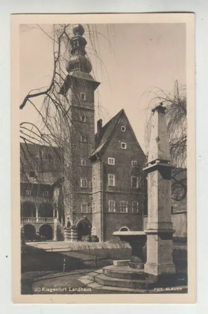 AK Österreich, Klagenfurt, Landhaus, interessanter Stempel, 1931