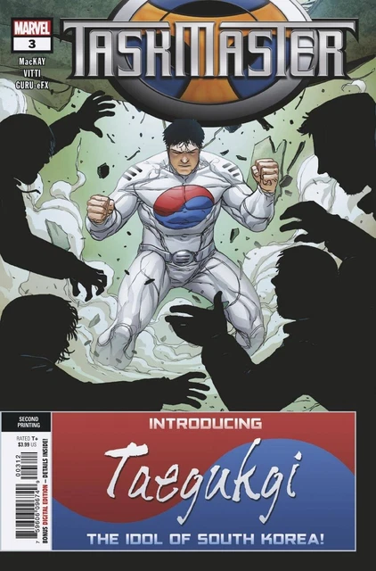 TASKMASTER 3 ALESSANDRO VITTI 2nd PRINT VARIANT NM 1st APPEARANCE TAEGUKGI