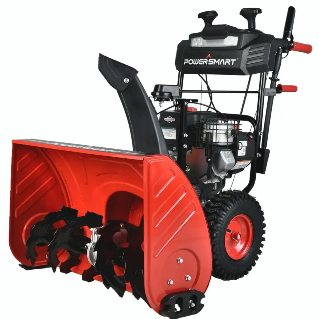 Local Pickup PowerSmart 208CC B&S Gas Powered Snow Blower 24" with Heated Grips
