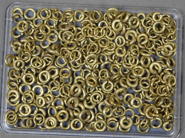 Posten Ösen Binderringe f Schmuck Taschenuhrkette - alter Goldschmied Bestand