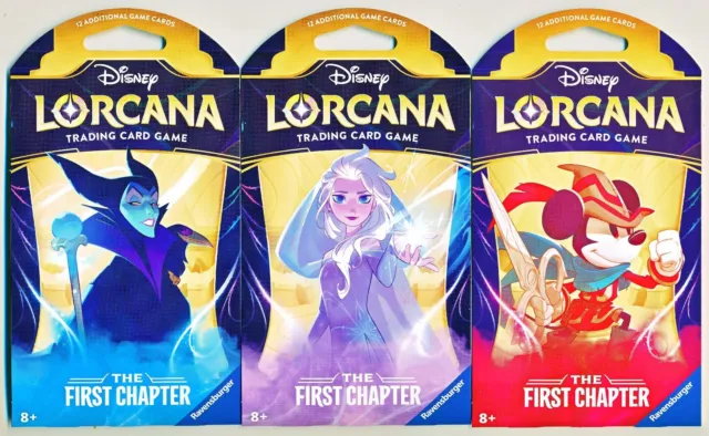 Disney Lorcana The First Chapter Sealed Blister Booster Pack - Free Shipping!