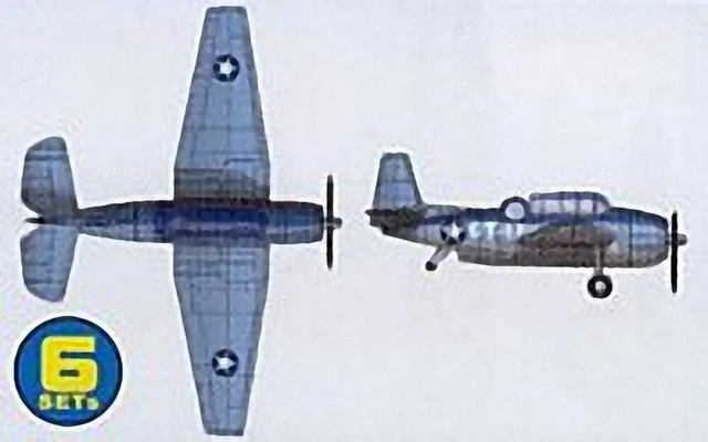 (TRU06212) - Trumpeter 1:350 - Grumman TBF/TBM Avenger (6 pcs)