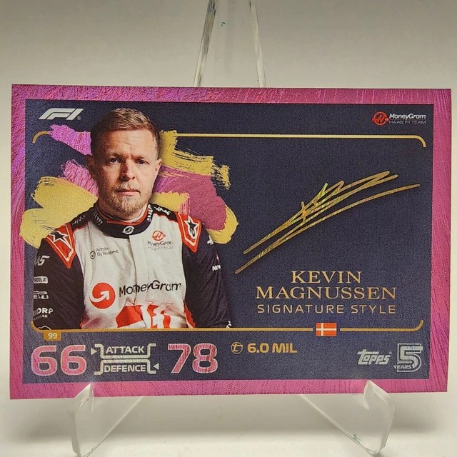KEVIN MAGNUSSEN TOPPS F1 Turbo Attax 2024 Signature Style Haas F1