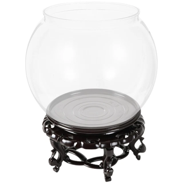 1 Set of Fish Bowl Aquarium Tank Small Goldfish Tank Clear Desk Fish Tank with